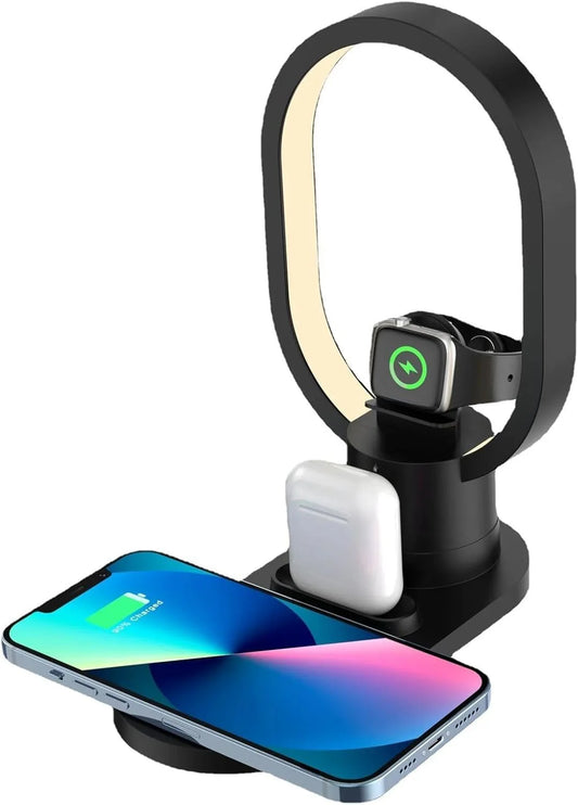 4 in 1 Desk Wireless Charger Magnetic Fast Wireless Charging Pad, Compatible with Andorid Phone.
