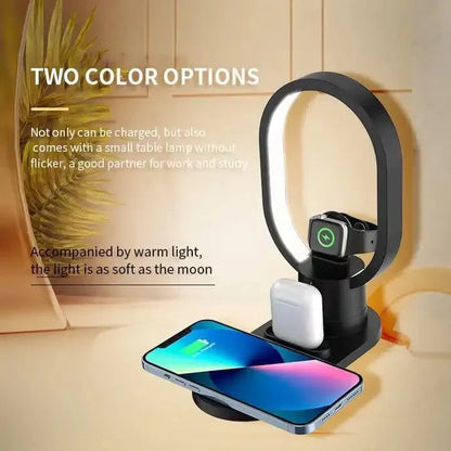 4 in 1 Desk Wireless Charger Magnetic Fast Wireless Charging Pad, Compatible with Andorid Phone.